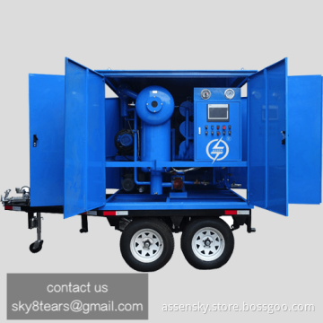 Mobile Transformer Oil Purification Machine with Car Wheels